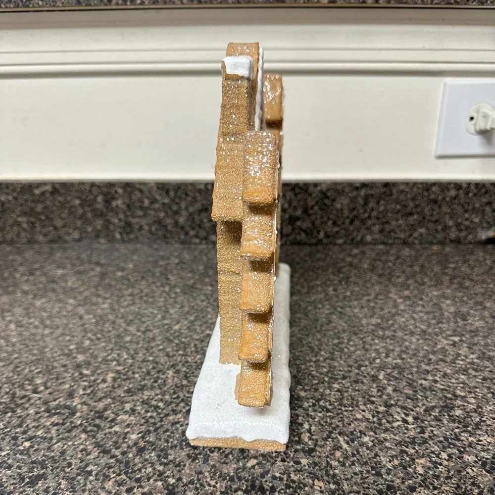 Christmas Glitter Gingerbread House Decor - Picture 3 of 5